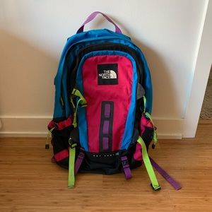 North Face special edition multicolored backpack